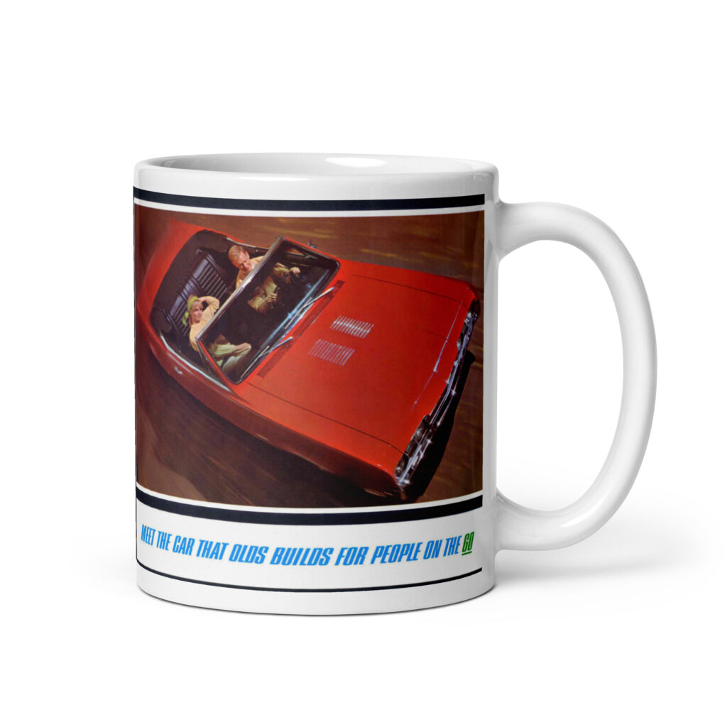 1967 Oldsmobile 442 Sales Brochure Coffee Mug 400 Rocket Sports Coupe