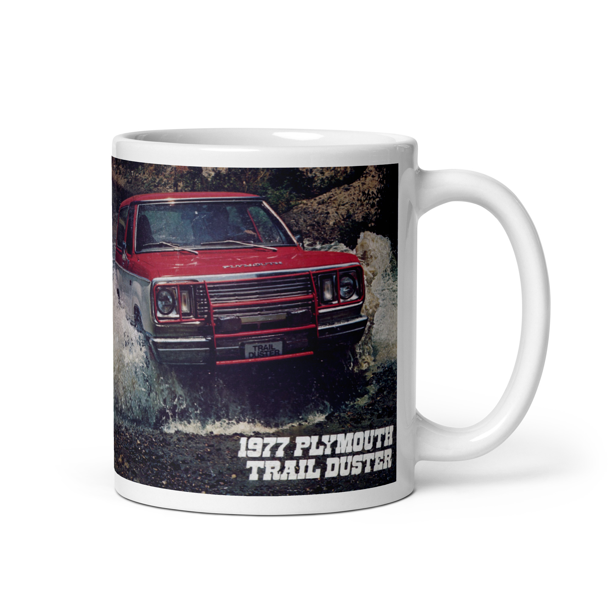 1977 Plymouth Trailduster Sales Brochure Coffee Mug Join The Convoy - Image 2