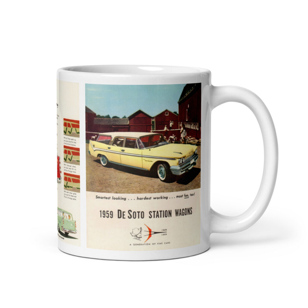 1959 DeSoto Station Wagons Sales Brochure Coffee Mug Shopper Explorer Fireflite Firesweep
