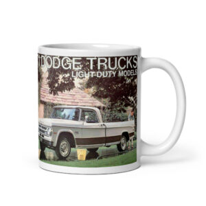 1971 Dodge Truck Light Duty Sales Brochure Coffee Mug Dude Crew Cab 383