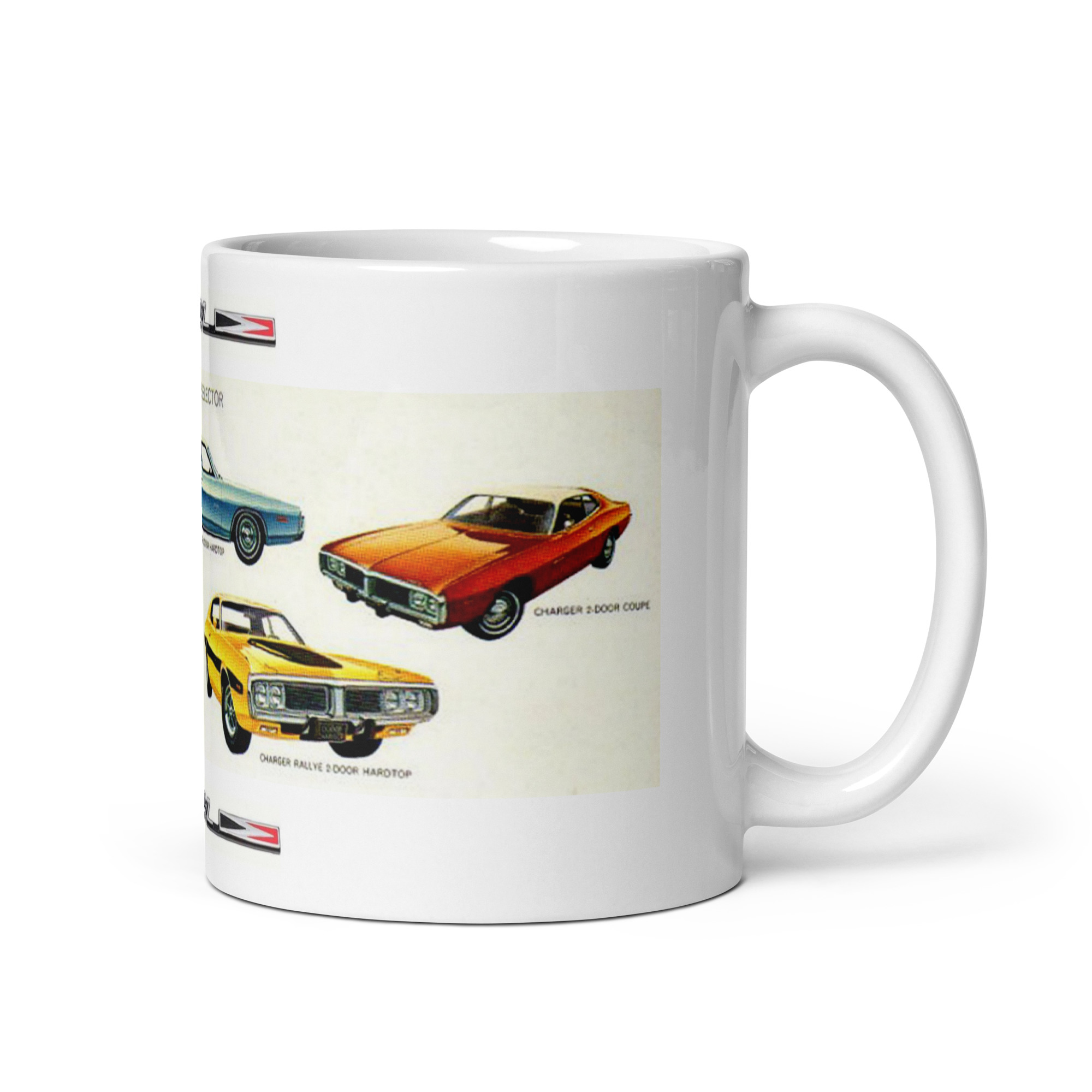 1974 Dodge Charger Selector Sales Brochure Page Coffee Mug 360 400 440 - Image 2