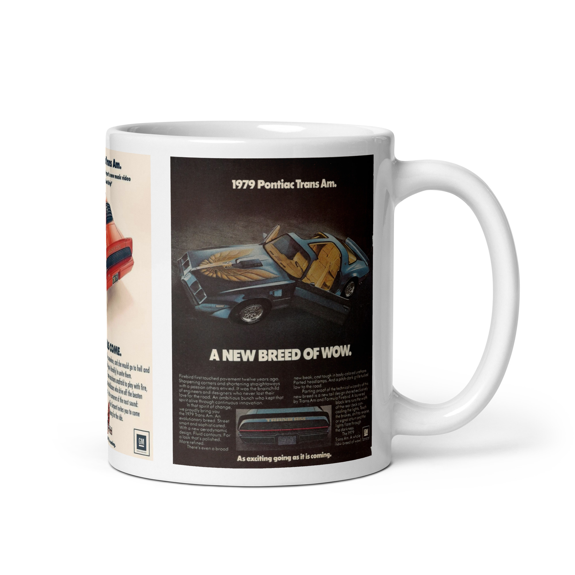 1979 Pontiac Trans Am 3 Magazine Ad Coffee Mug 10th Anniversary Wow Sapphire Serpent - Image 2