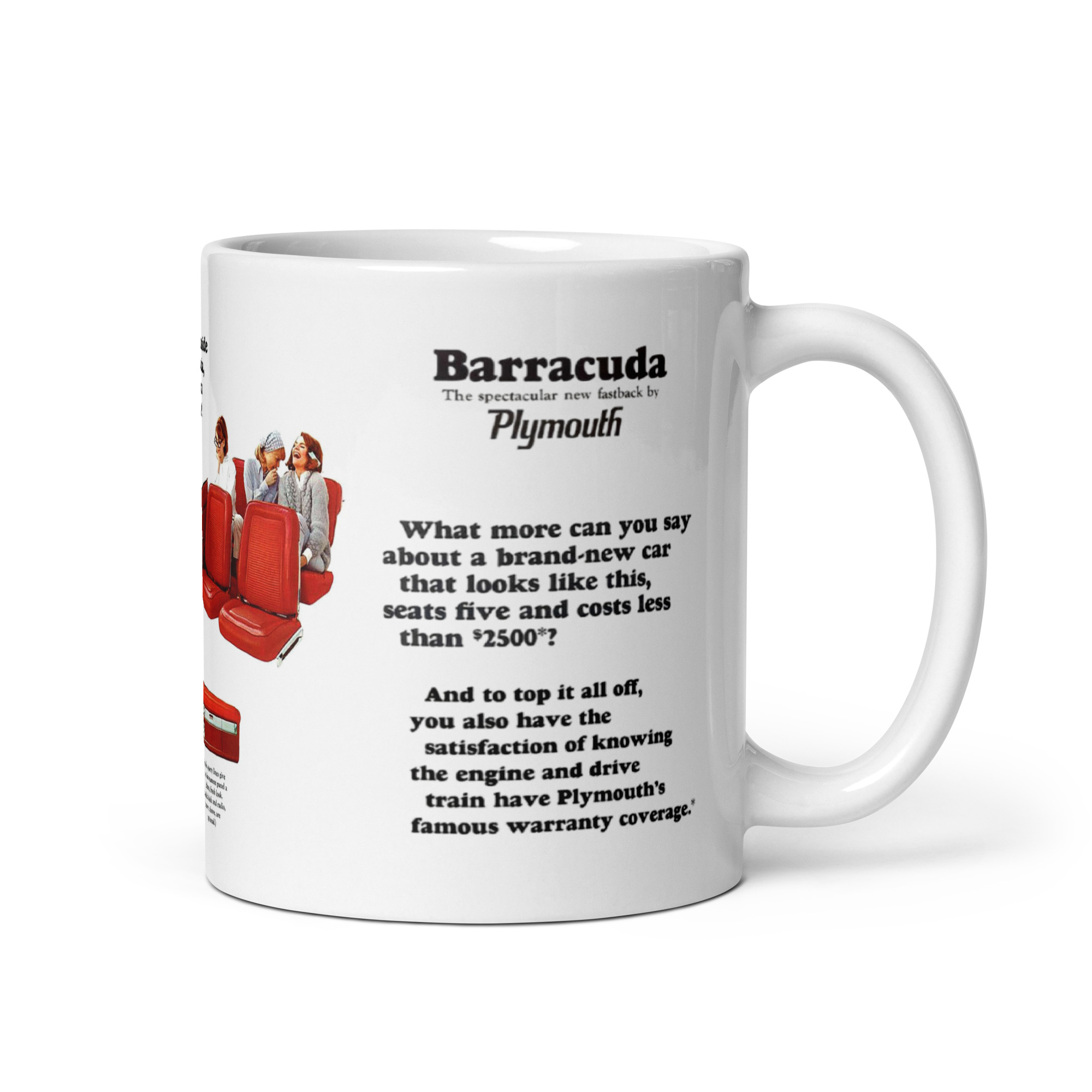 1964 Plymouth Barracuda Sales Brochure Coffee Mug #2 225 273 - Image 2
