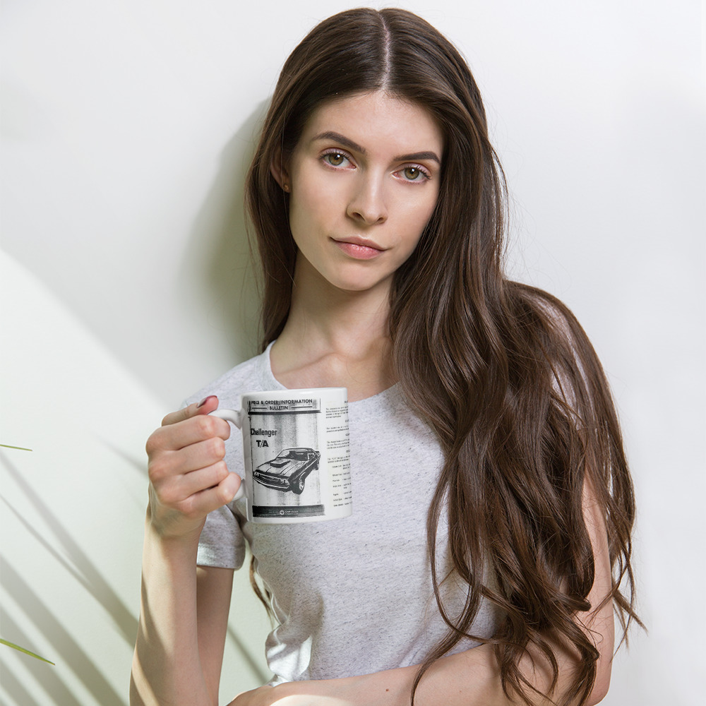 1970 Dodge Challenger T/A TSB Papers Coffee Mug Canada + USA 340 Six Pack - Image 4