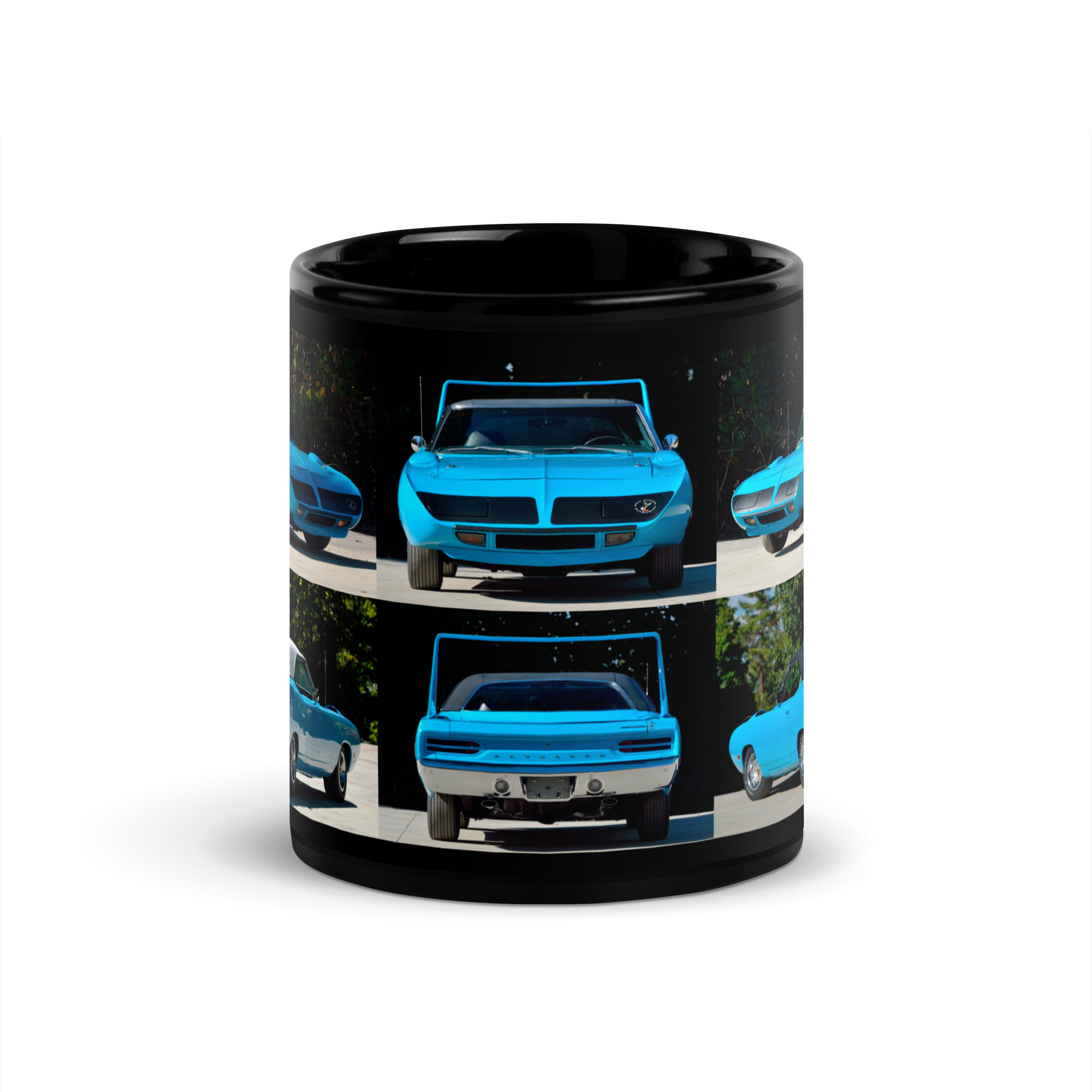1970 999 Petty Blue Plymouth Superbird Black Glossy Mug 440+6 A833 3.54