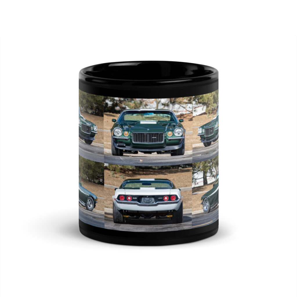 1970 Chevrolet Camaro Baldwin Motion Stage III Black Coffee Mug 454 4 Speed