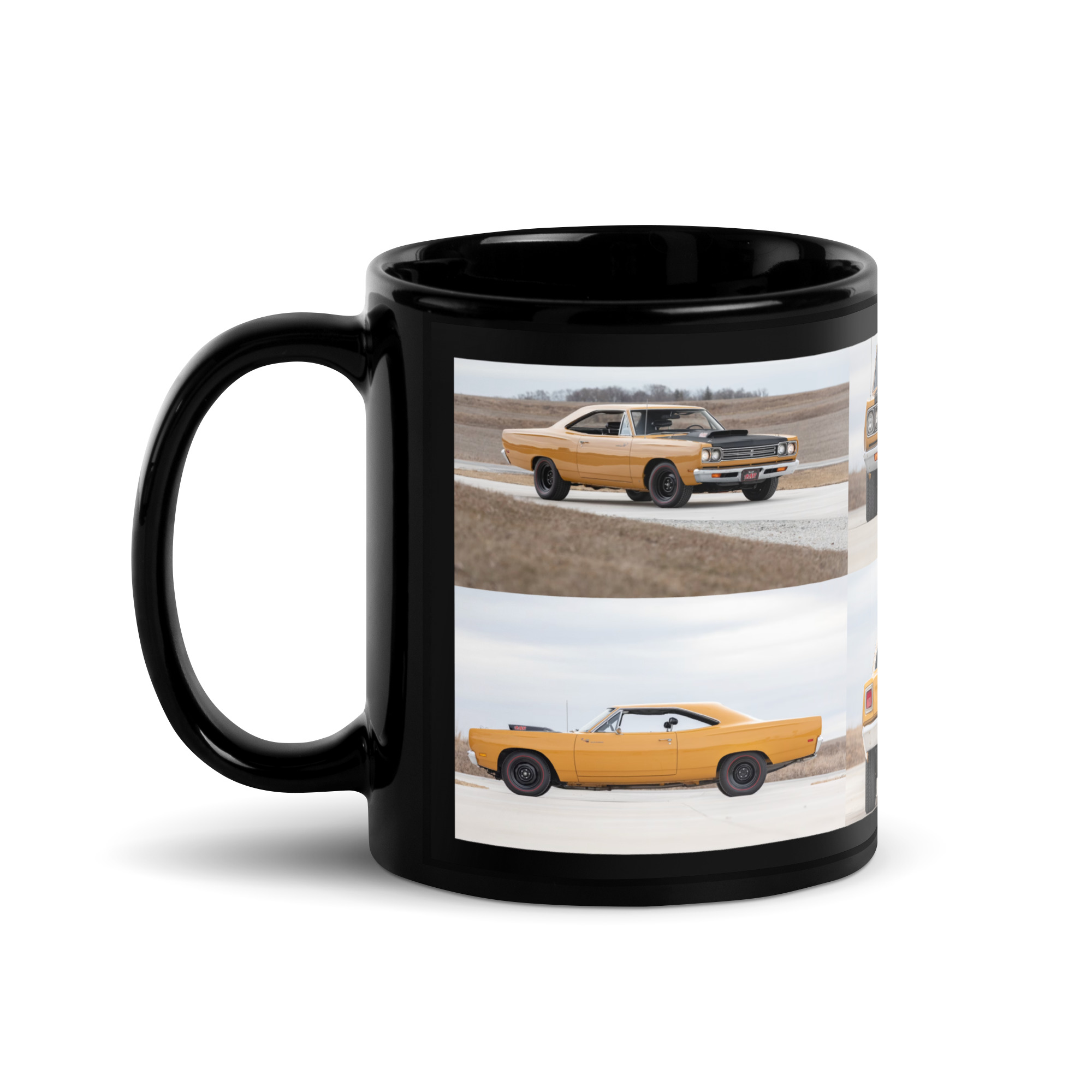 1969 A12 Plymouth Roadrunner Black Glossy Mug 4.10 727 Butterscotch - Image 2