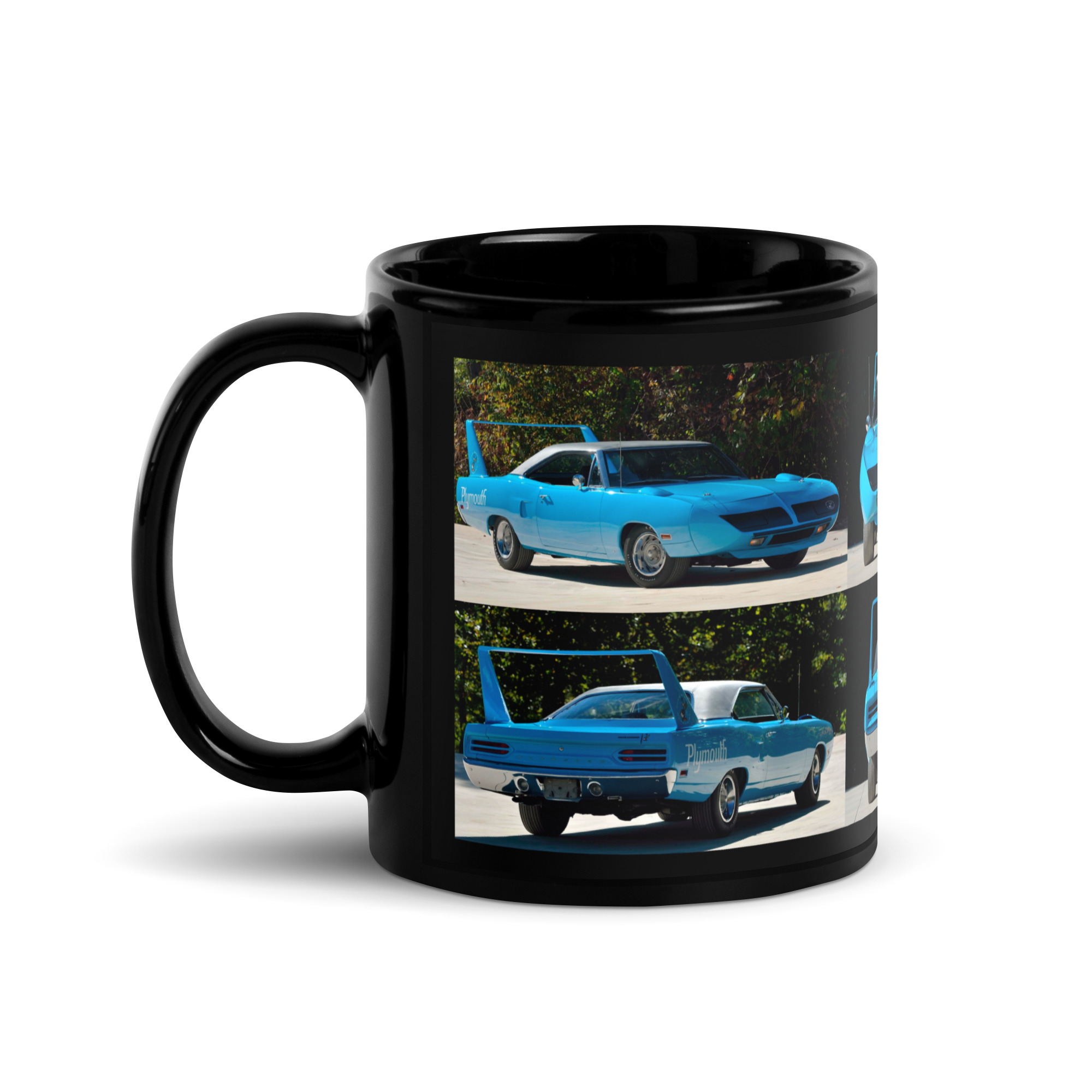 1970 999 Petty Blue Plymouth Superbird Black Glossy Mug 440+6 A833 3.54 - Image 2