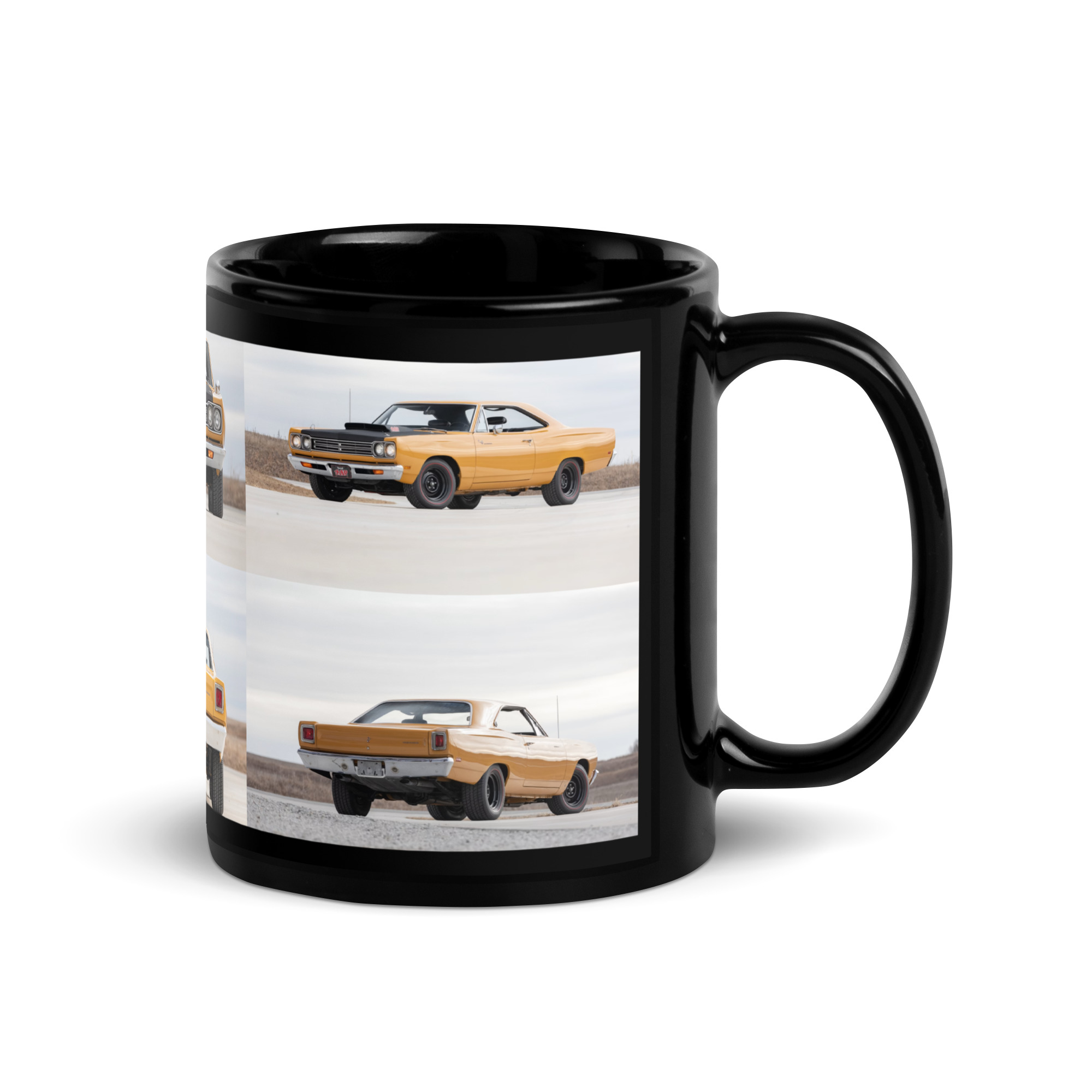1969 A12 Plymouth Roadrunner Black Glossy Mug 4.10 727 Butterscotch - Image 3