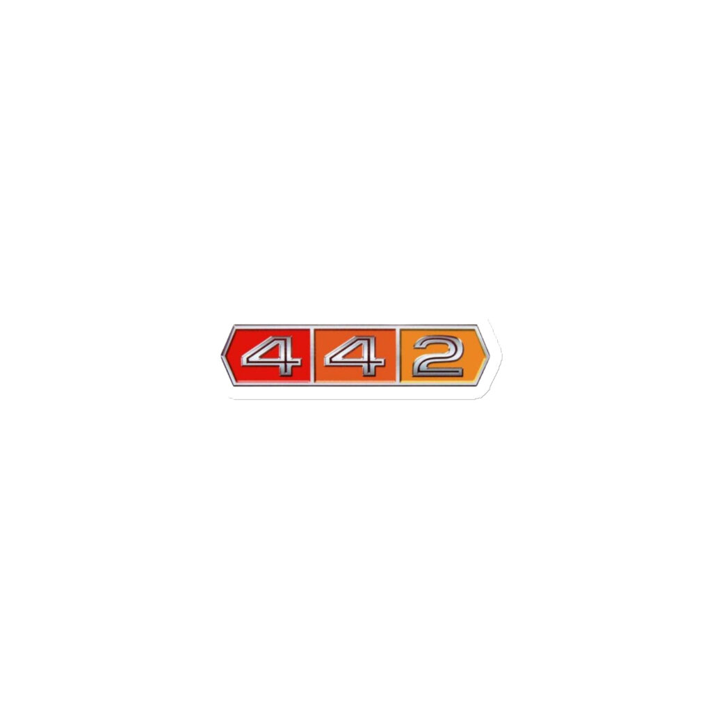 Oldsmobile 4-4-2 Tri-Color Grille Emblem Matte Finish Toolchest Magnet 🏁