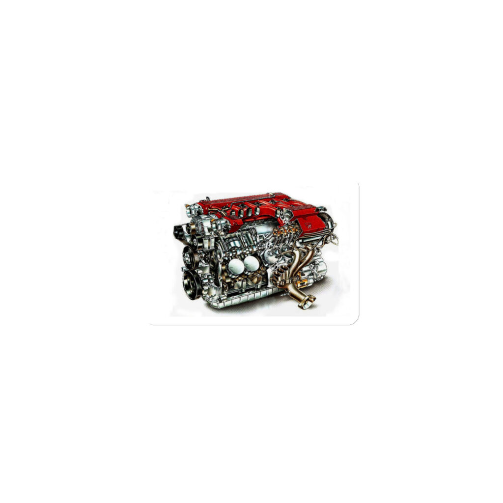 Dodge Viper V 10 Engine Cutaway Toolbox Magnet V-10 1993 Sales Brochure