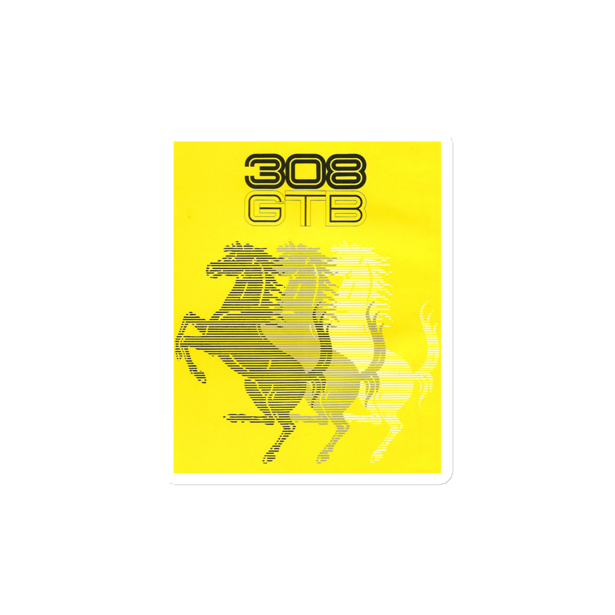 1976 Ferrari 308 GTB Sales Brochure Toolbox Shop Magnet Fridge - Image 2
