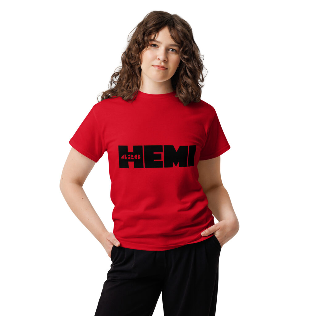 1966 – 1971 Mopar 426 HEMI Engine ID Performance Tee: Unisex Classic Edition