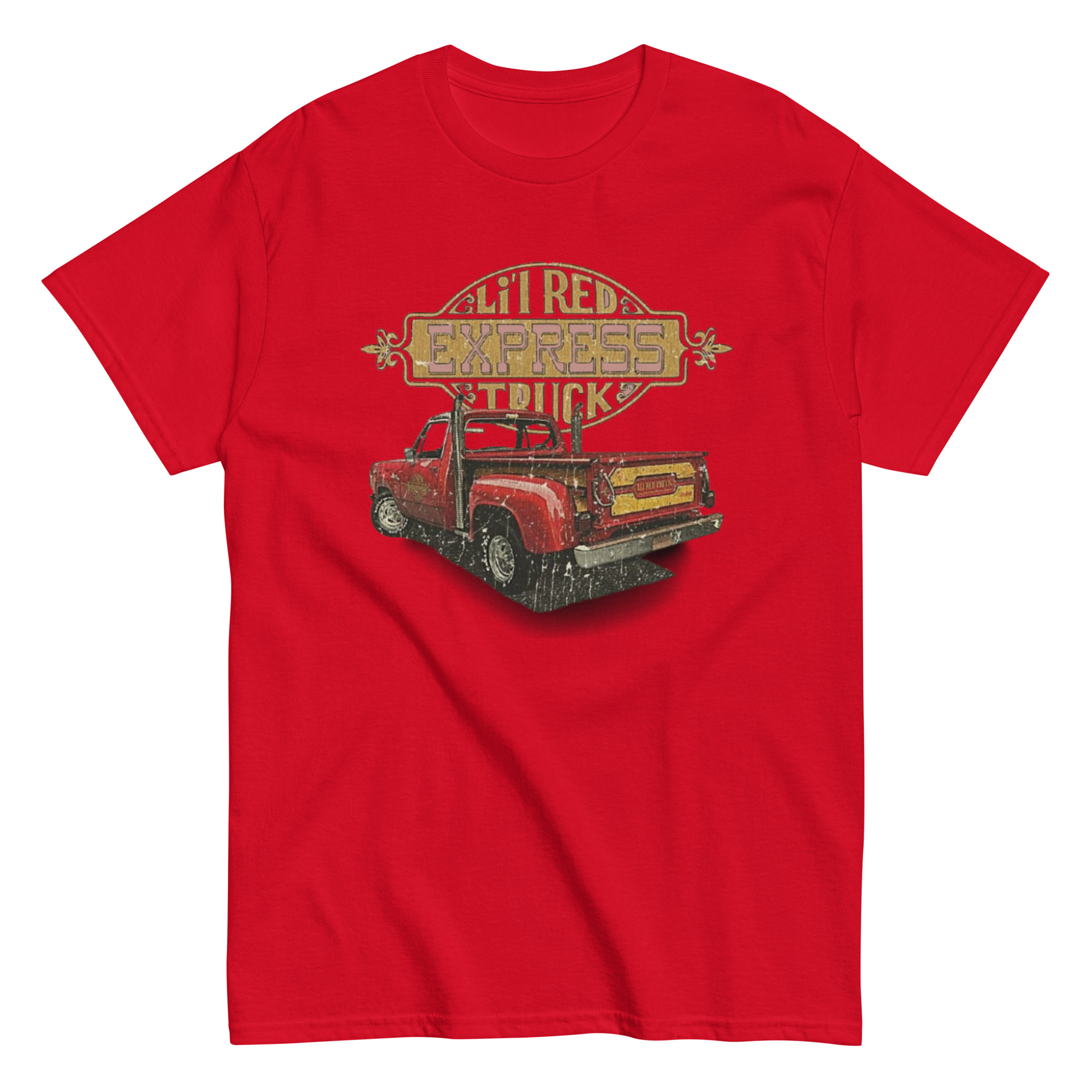 1978 – 1979 Dodge Li'l Red Express Truck Performance Tee: Unisex Classic Red Edition