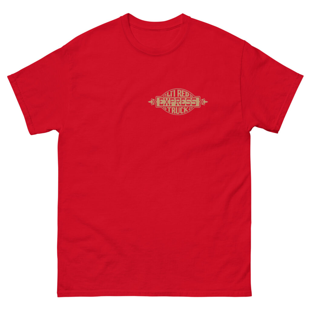1978 – 1979 Dodge Li'l Red Express Truck Door Decal Tee: Unisex Classic Red