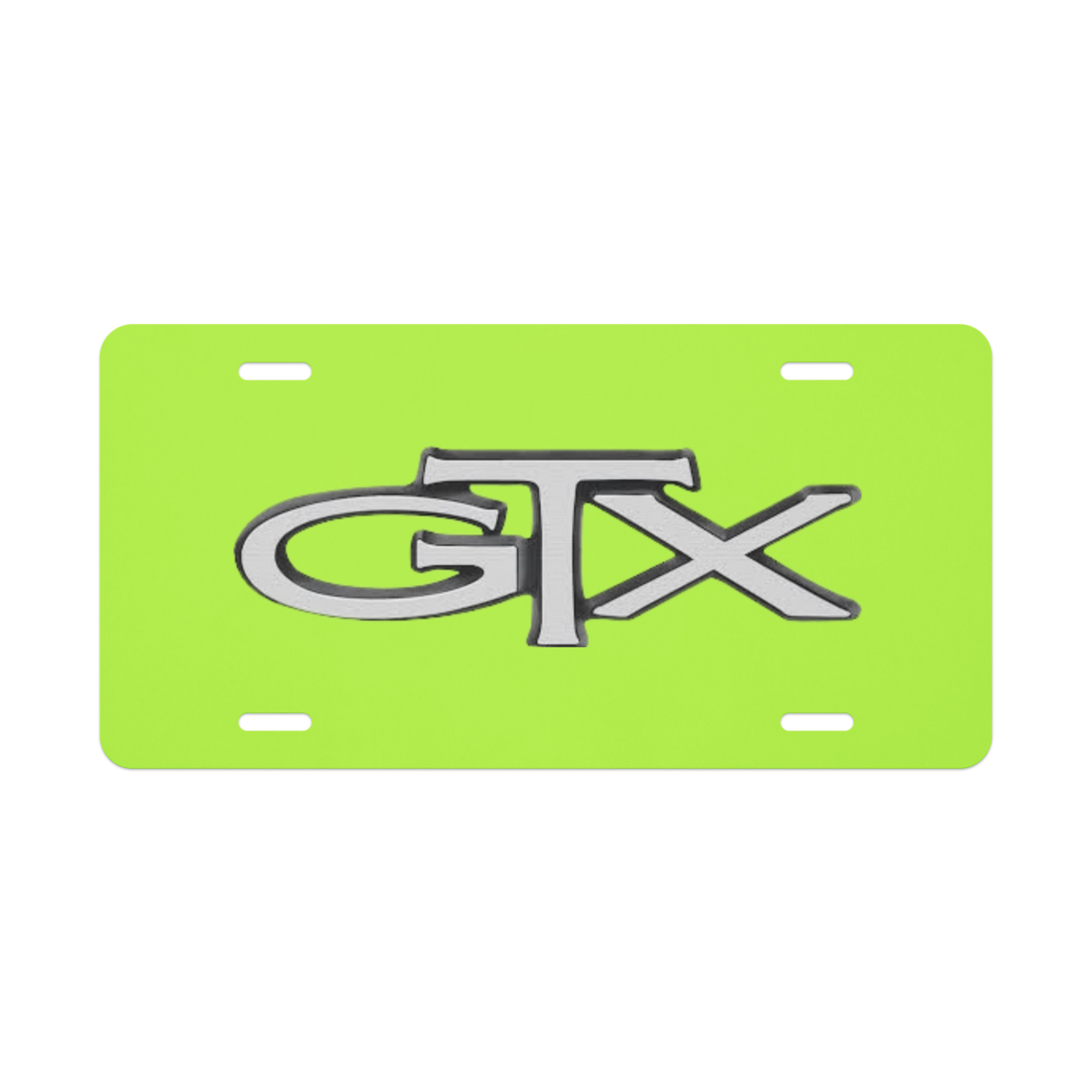 1970 Plymouth GTX “Rapid Transit System” Vanity License Plate Limelight FJ5