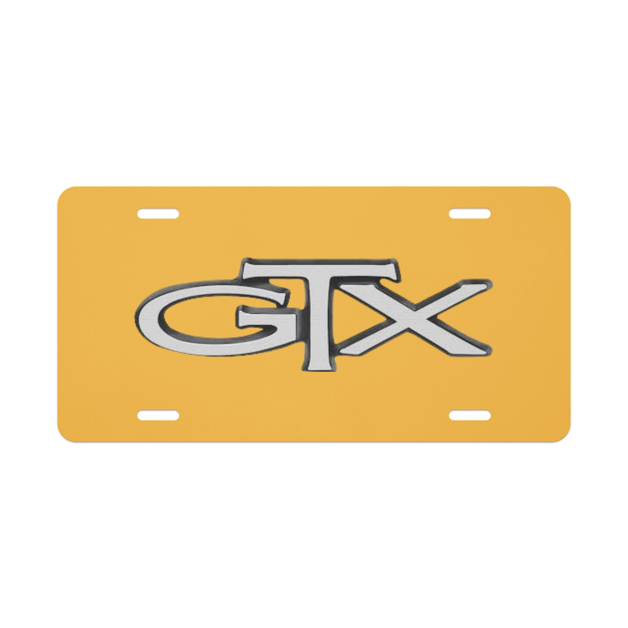 1971 Plymouth GTX “Rapid Transit System” Vanity License Plate Bahama Yellow EL5