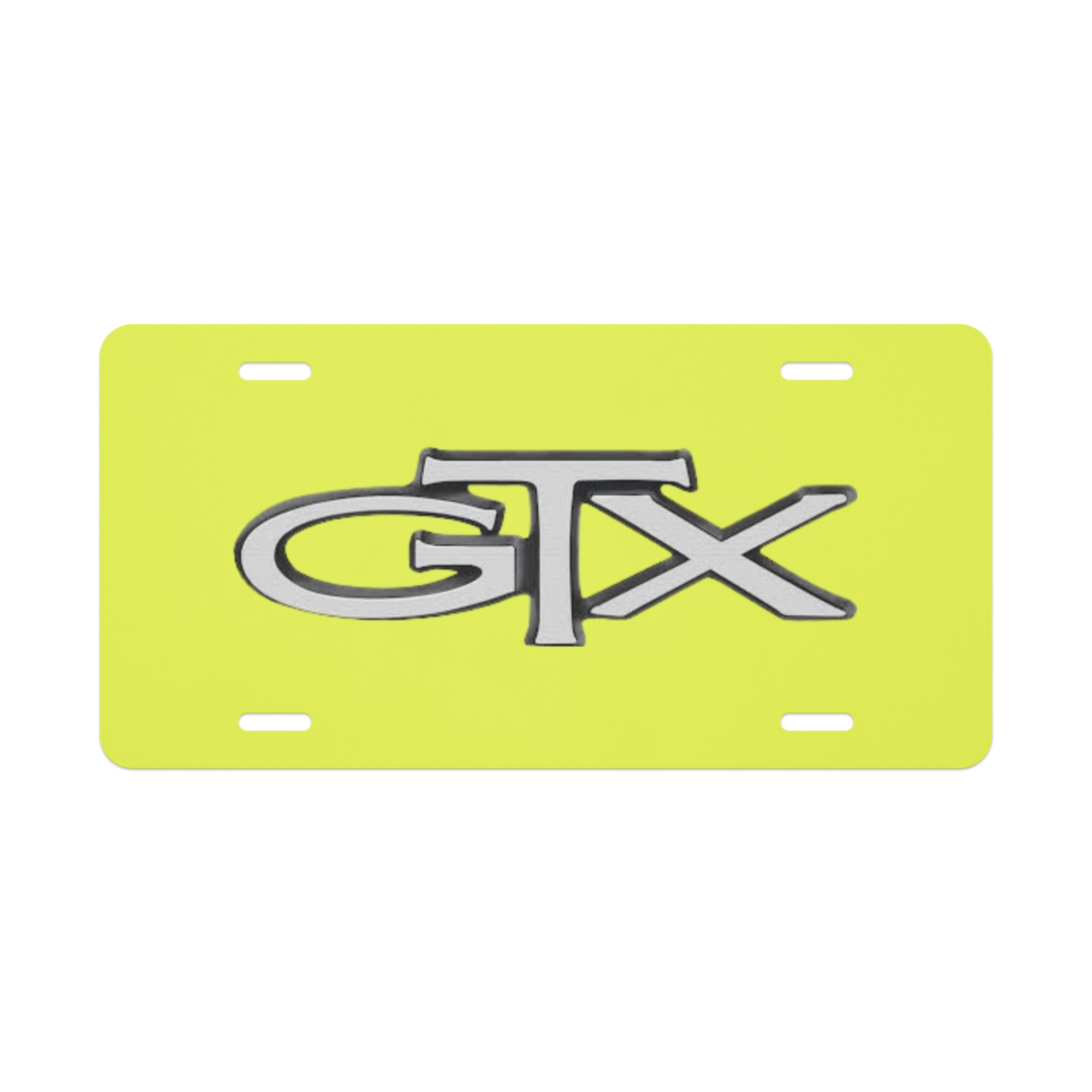 1971 Plymouth GTX “Rapid Transit System” Vanity License Plate Curious Yellow GY3