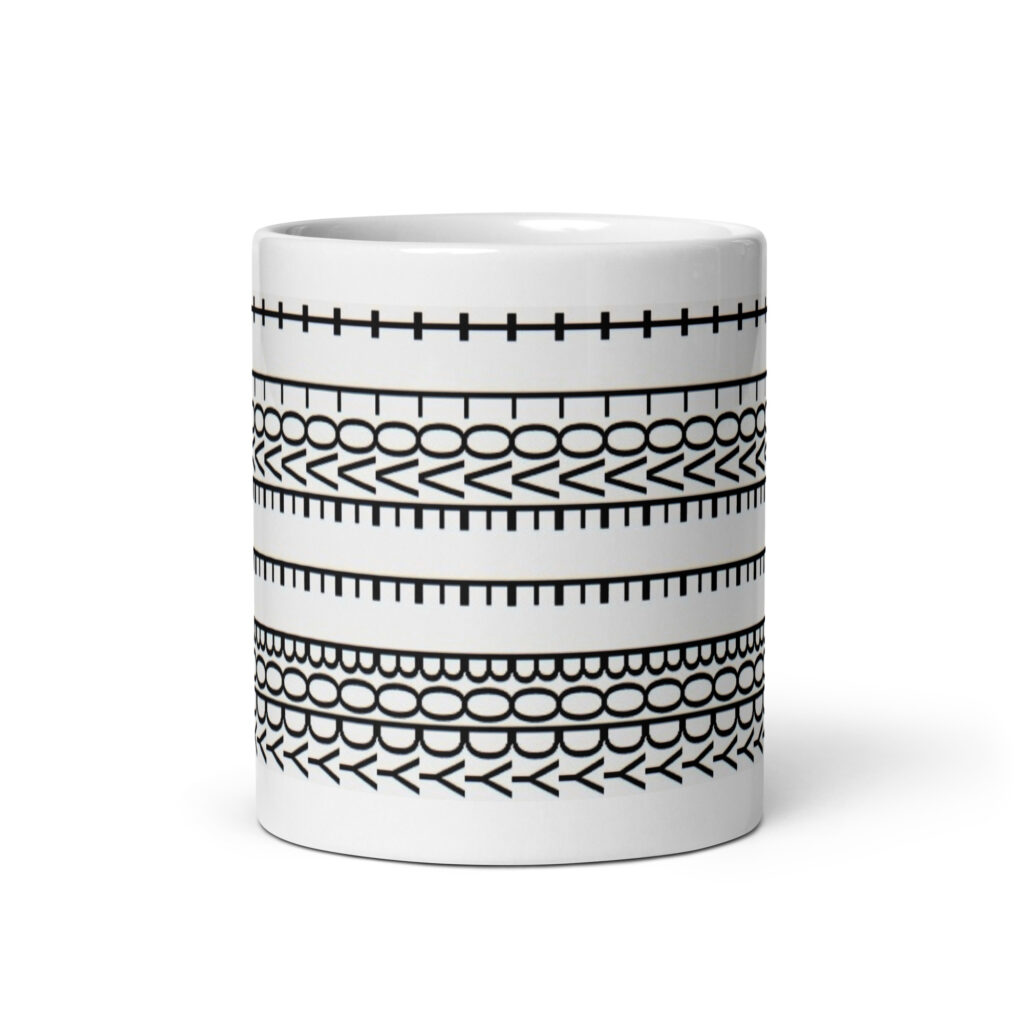I Love E Body Anamorphic Word Art Coffee Mug Cuda Challenger