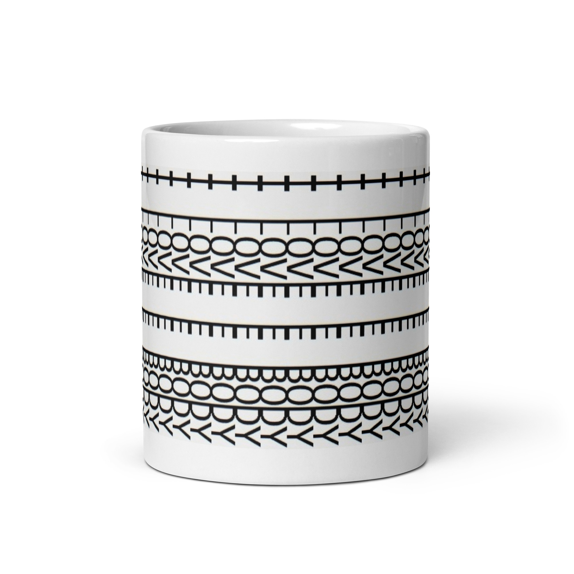 I Love E Body Anamorphic Word Art Coffee Mug Cuda Challenger