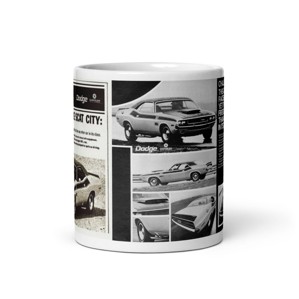 1970 Dodge Challenger T/A Trans Am 340 Six Pack Magazine Ads Coffee Mug