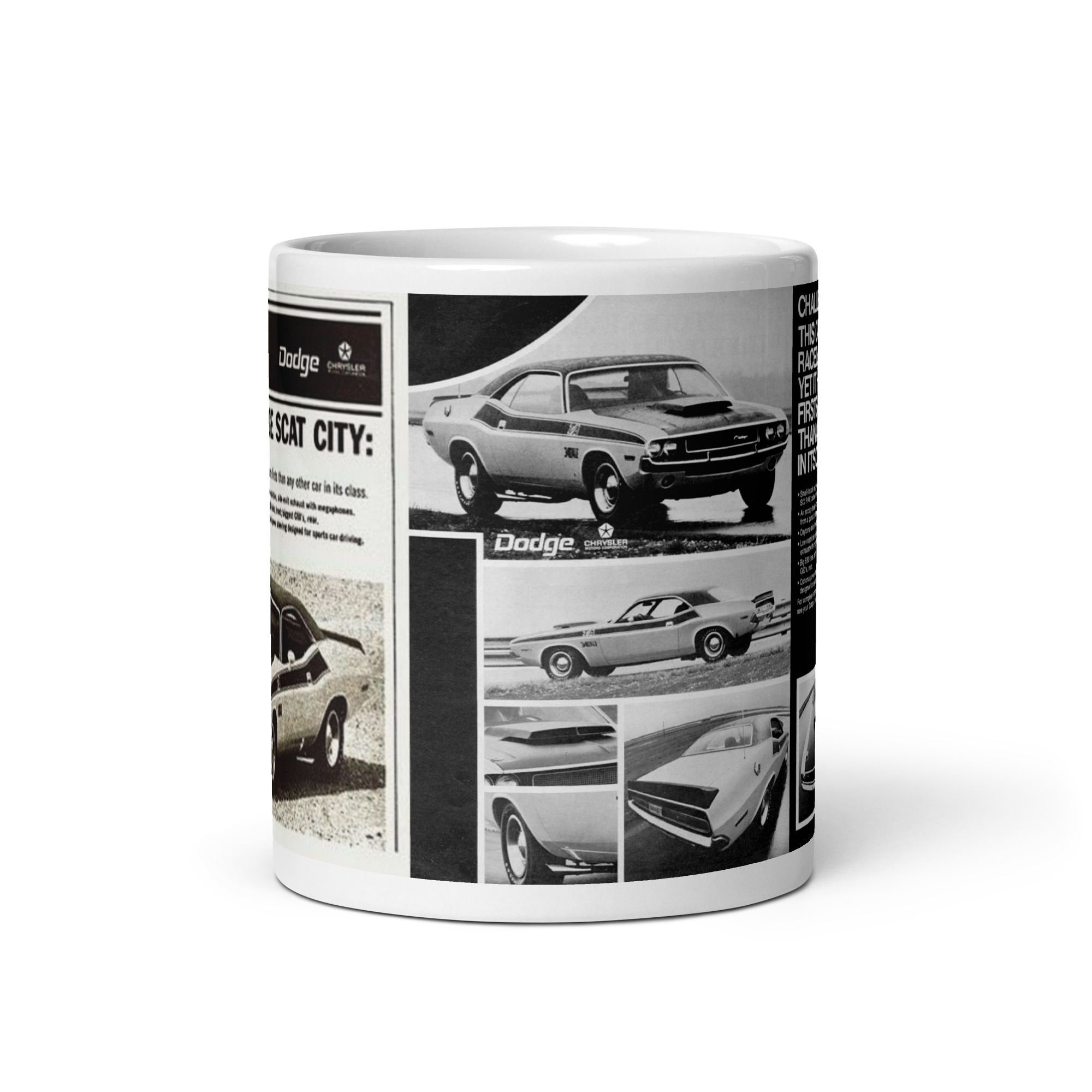 1970 Dodge Challenger T/A Trans Am 340 Six Pack Magazine Ads Coffee Mug