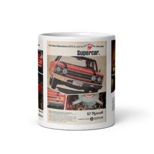 1967 Plymouth GTX 3 Magazine Ad Coffee Mug 440 426 Hemi Racing #2
