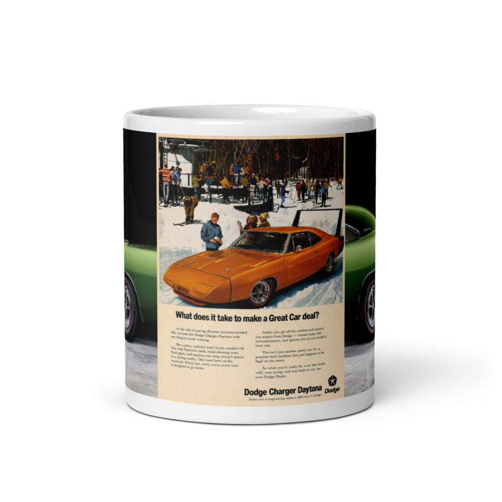 1969 Dodge Daytona Magazine Ad Coffee Mug Make A Great Car Deal