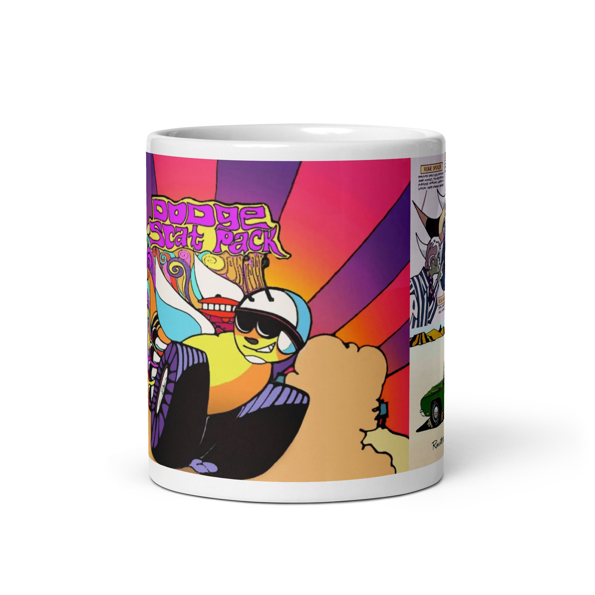 🐝 The Triple-Feature Hive: Lock Down the 1968–1970 Dodge Scat Pack Ad Coffee Mug
