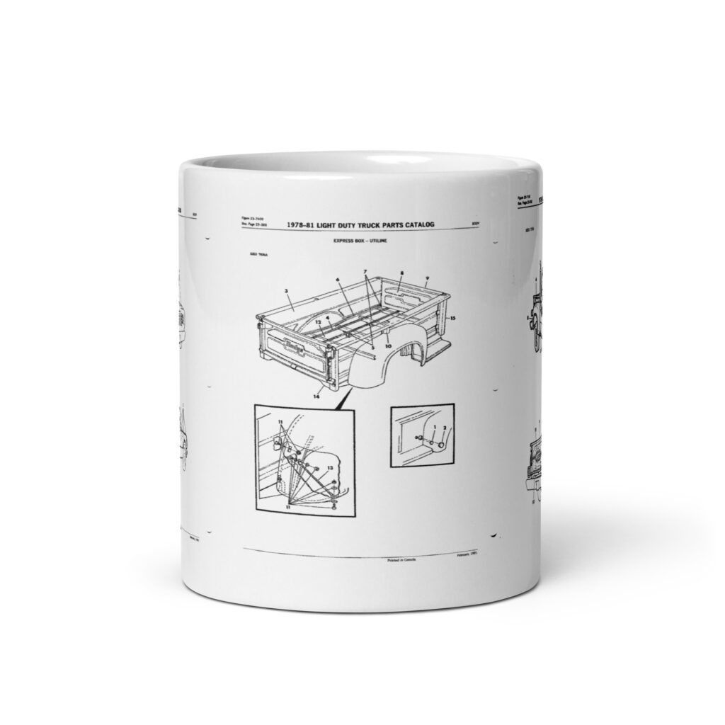 Lil Red Express Warlock Utiline Box Parts Diagrams Coffee Mug 1977 1978 1979