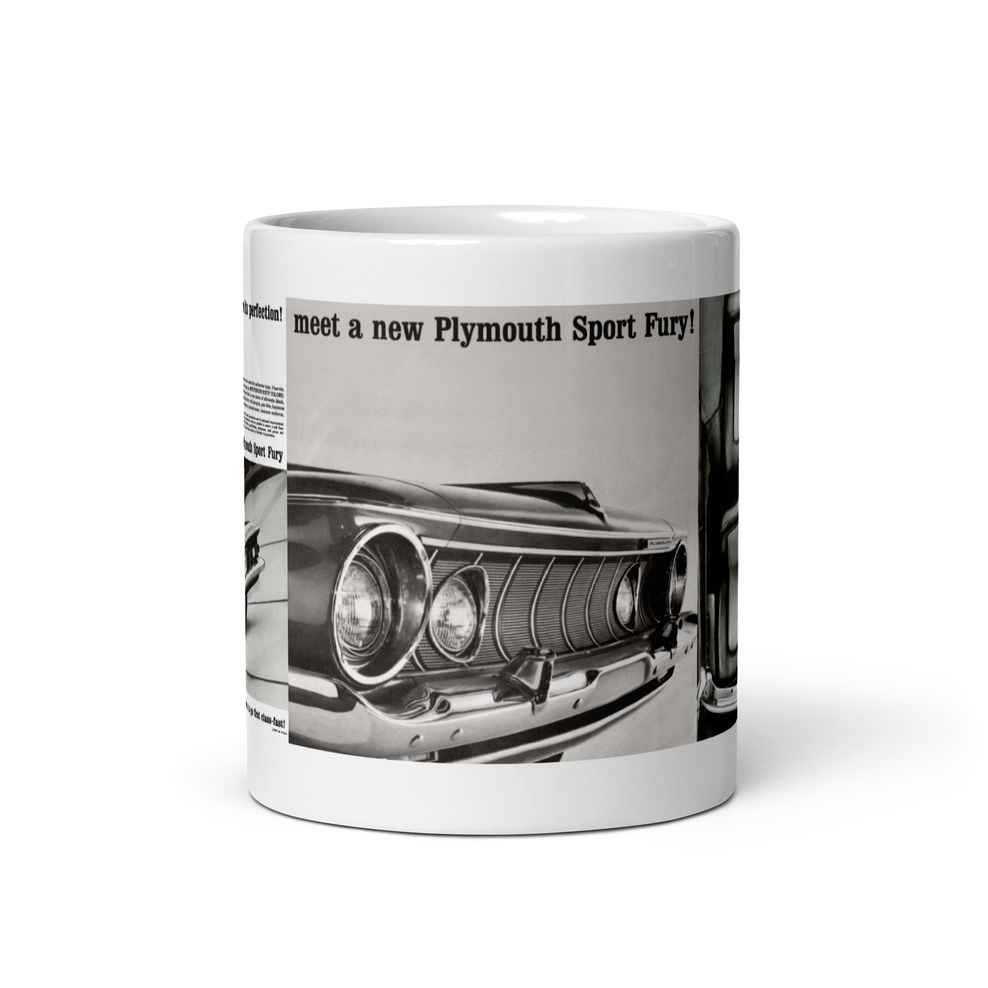 1962 Meet The New Sport Fury Sales Brochure Coffee Mug 361 383 413 Plymouth