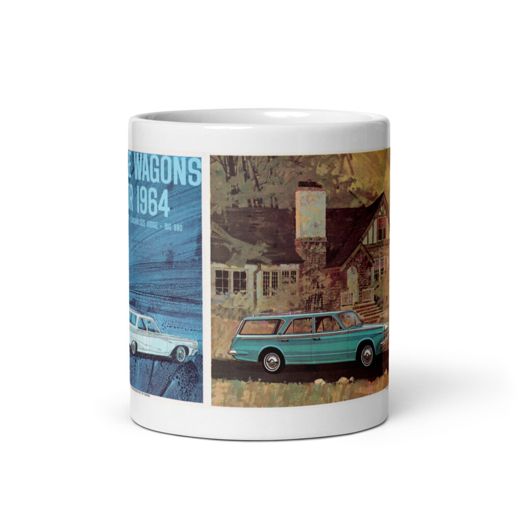 1964 Dodge Dart Station Wagon Sales Brochure Coffee Mug - 170 and 270 Models