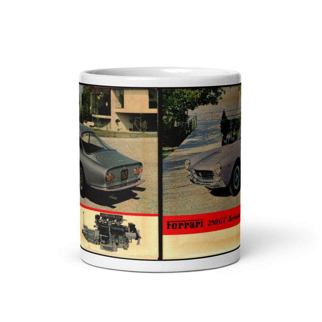 1963 Ferrari 250/GT Berlinetta Swiss Sales Brochure Coffee Mug Pininfarina