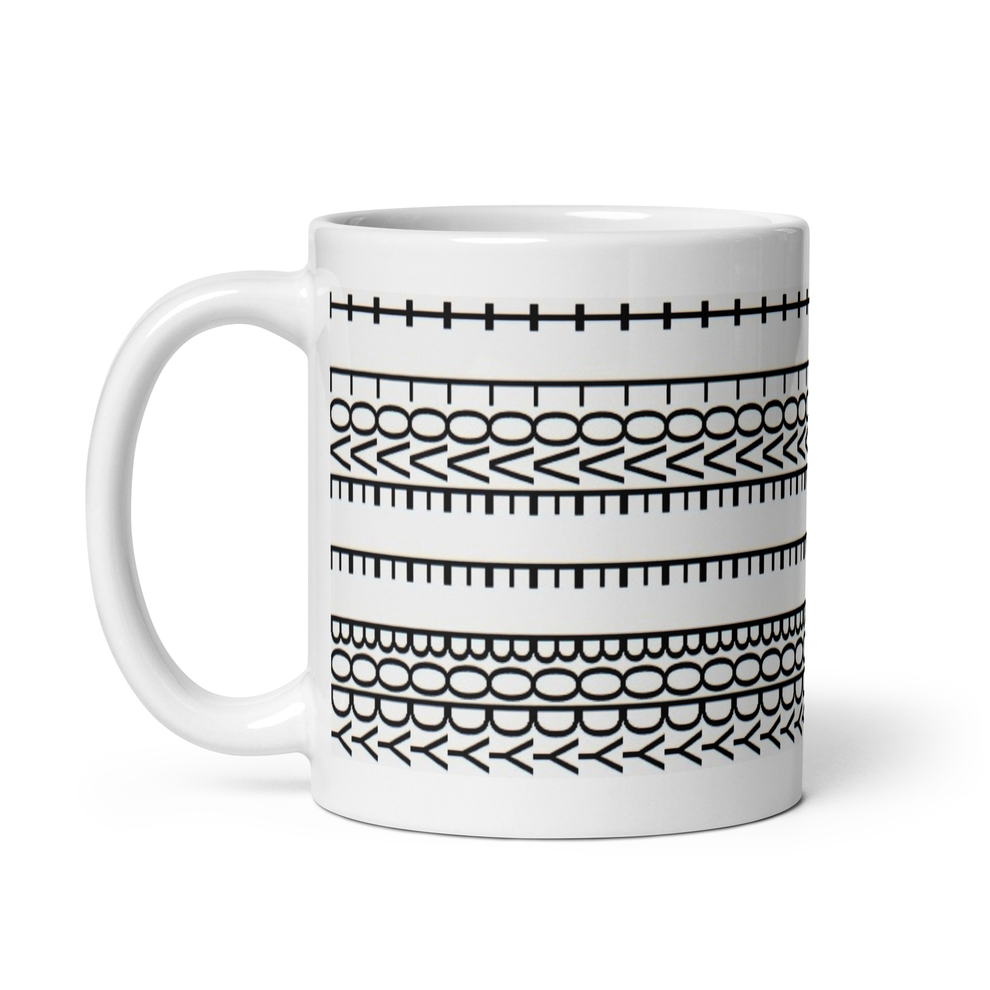 I Love E Body Anamorphic Word Art Coffee Mug Cuda Challenger - Image 4