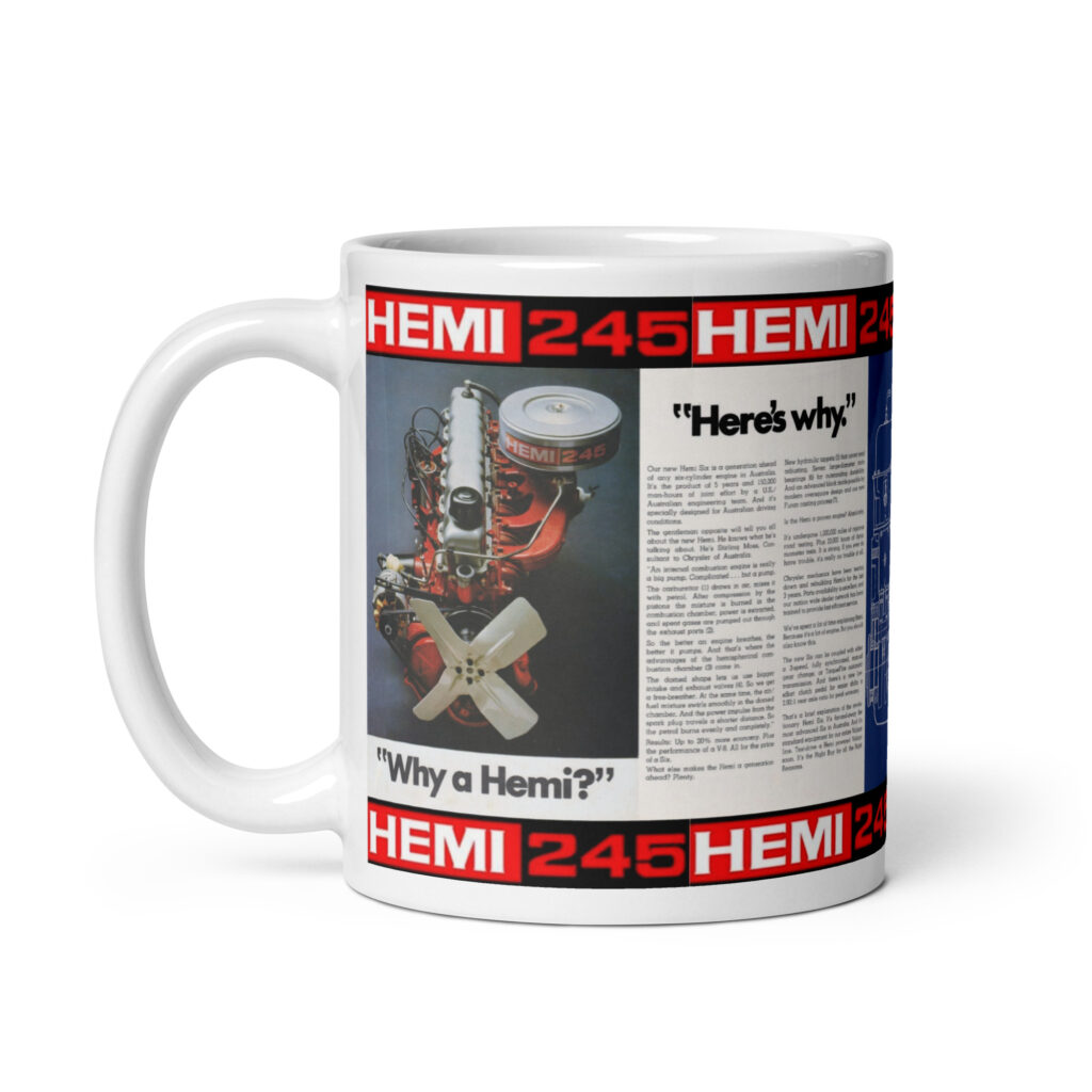 1970 Chrysler Australia Hemi 245 Sales Booklet Coffee Mug Valiant Regal Pacer Wagon