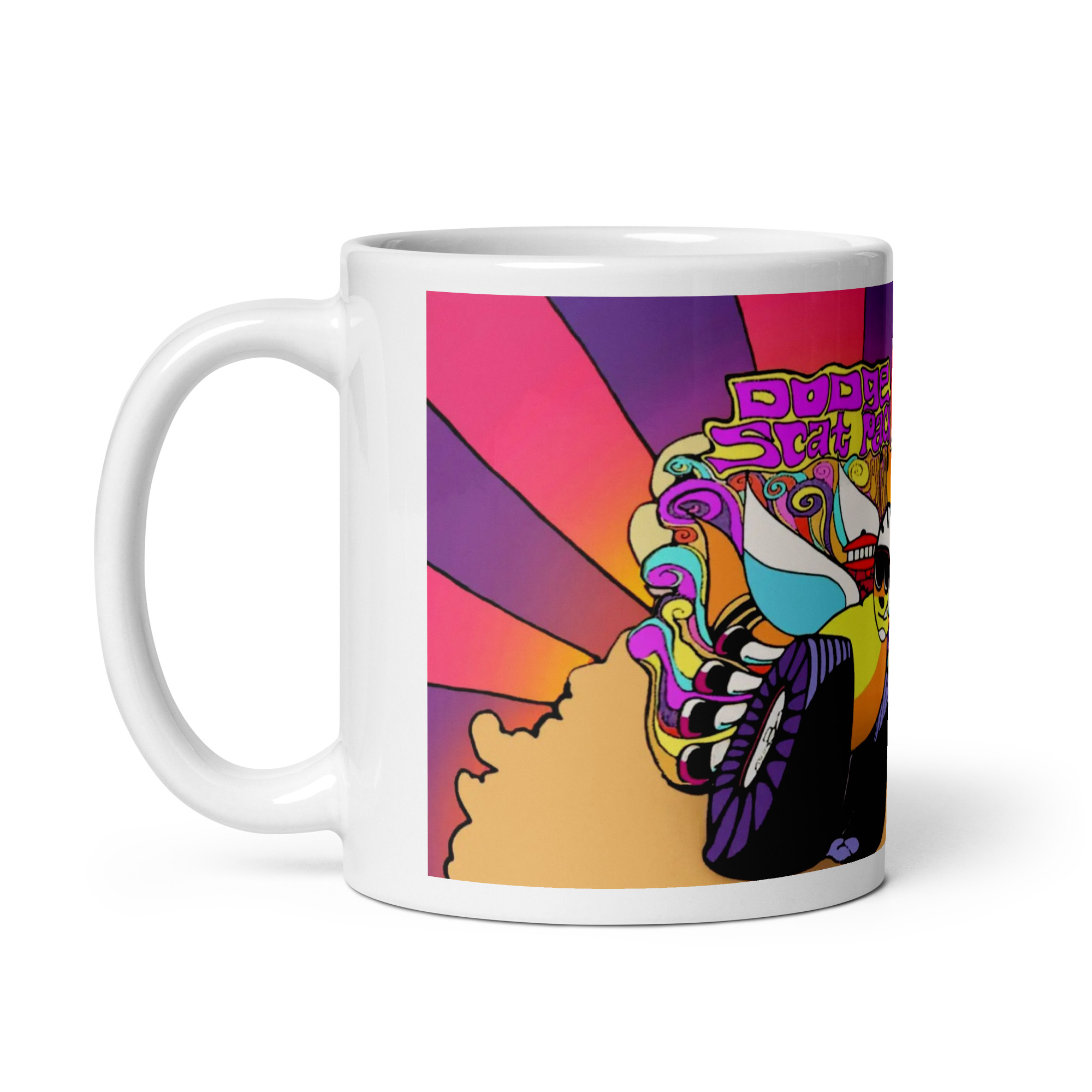 🐝 The Triple-Feature Hive: Lock Down the 1968–1970 Dodge Scat Pack Ad Coffee Mug - Image 3