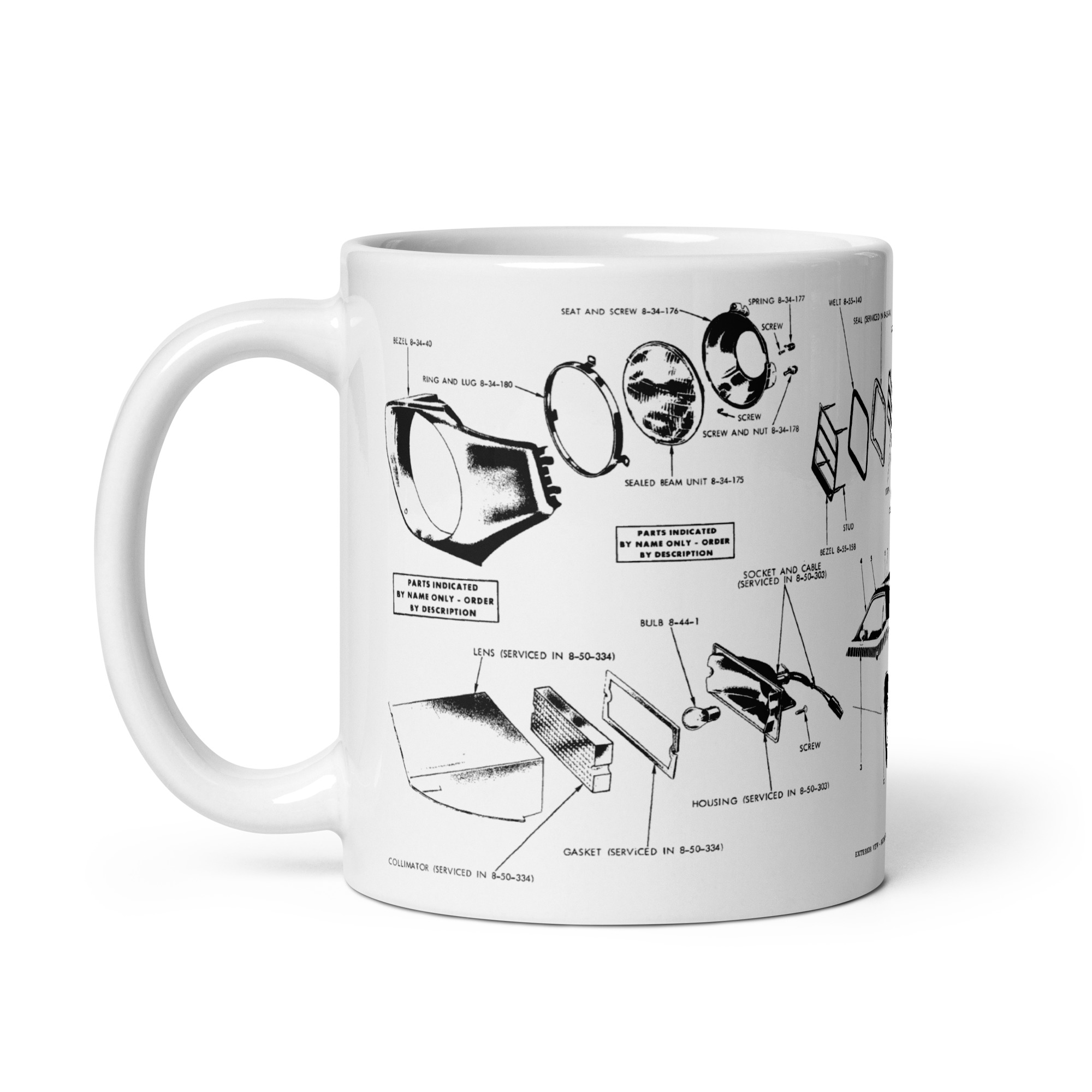 1970 AAR Cuda Factory Parts Diagrams Coffee Mug Lamps Diff Exhaust Exterior - Image 3