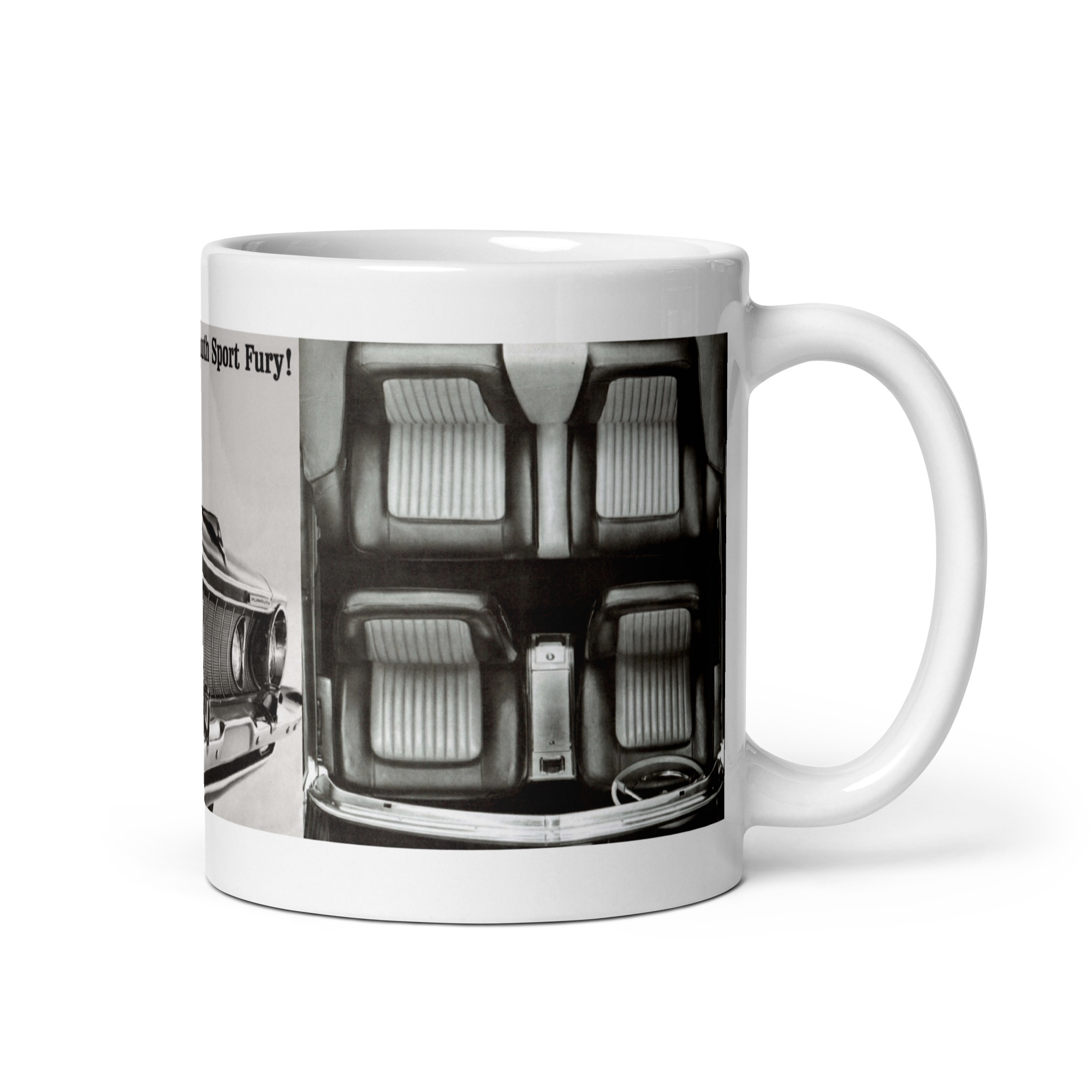 1962 Meet The New Sport Fury Sales Brochure Coffee Mug 361 383 413 Plymouth - Image 2