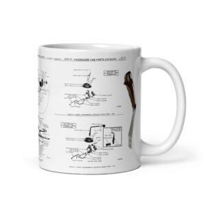 1970 71 Factory Parts Diagrams A-833 4 Speed Coffee Mug Pistol Grip Shifters Consoles