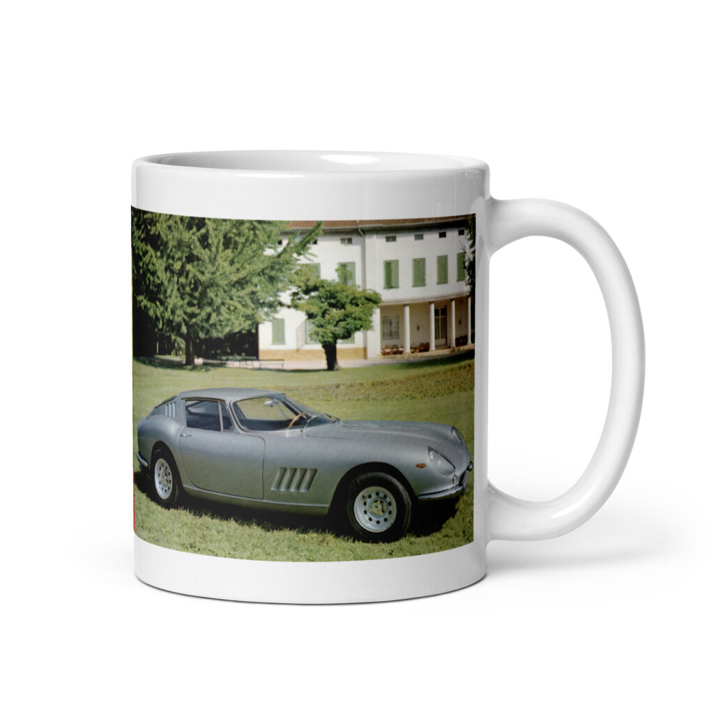 1967 Ferrari 275 GTB4 Sales Brochure Coffee Mug Paninfarina V12