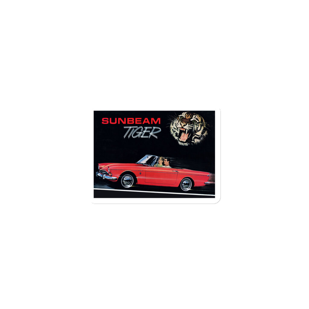 1965 Sunbeam Tiger Sales Brochure Cover Magnet Alpine V8