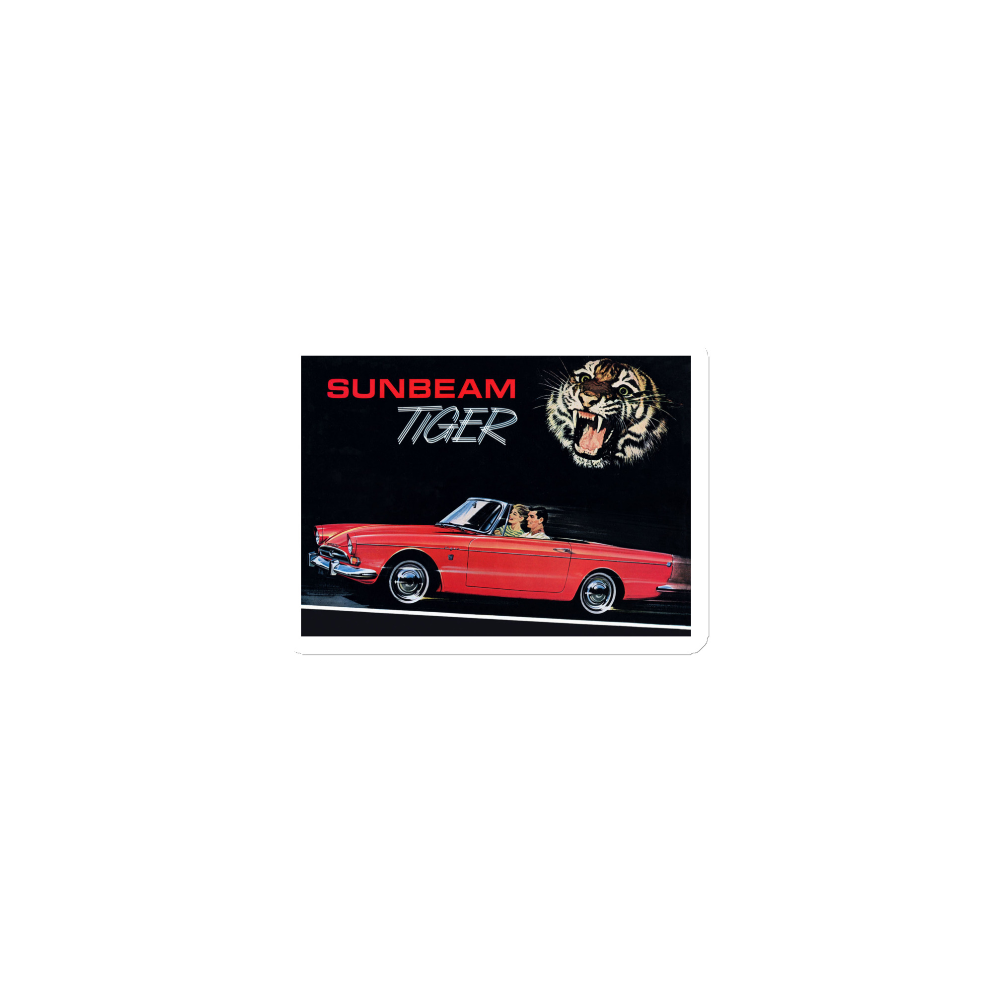 1965 Sunbeam Tiger Sales Brochure Cover Magnet Alpine V8