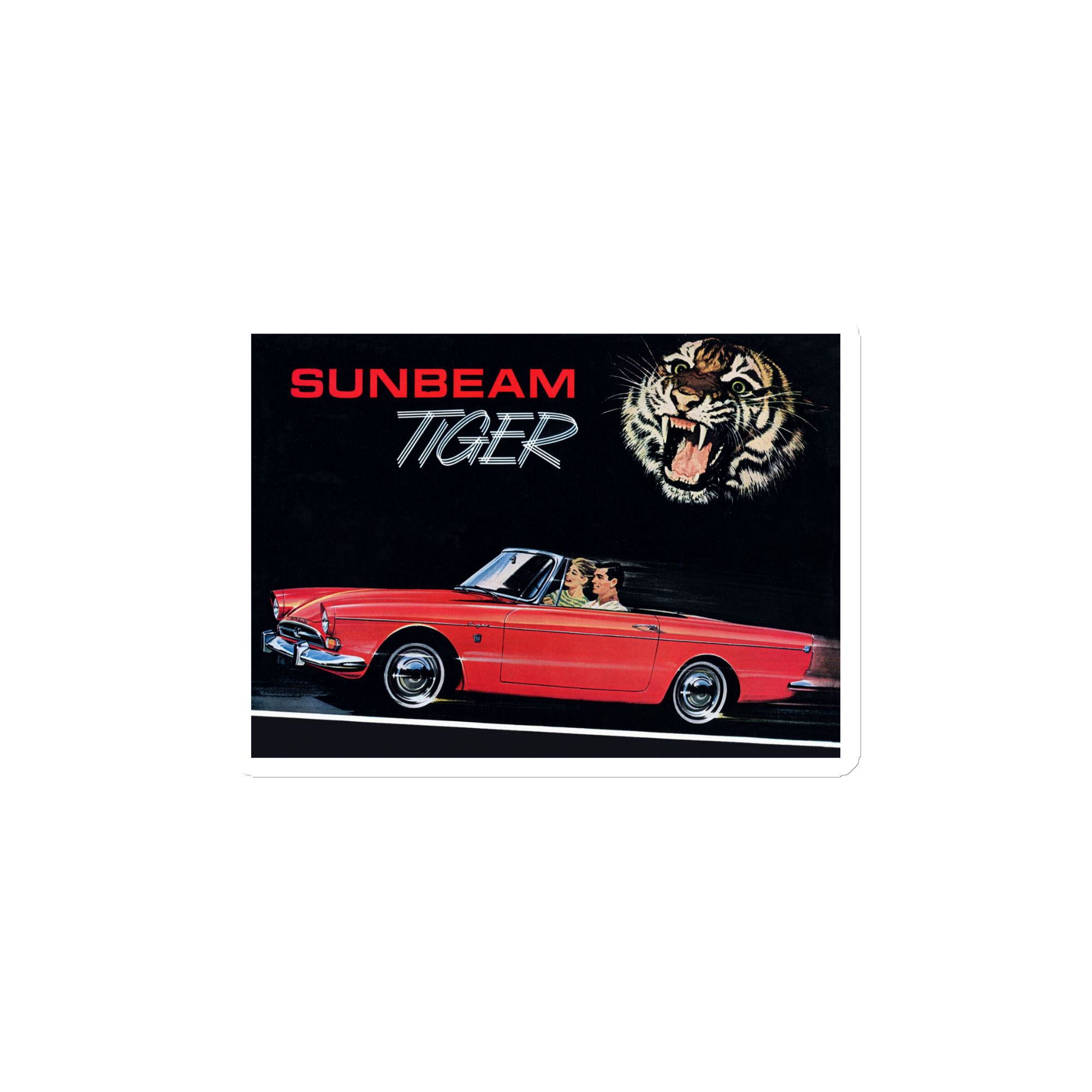 1965 Sunbeam Tiger Sales Brochure Cover Magnet Alpine V8 - Image 2