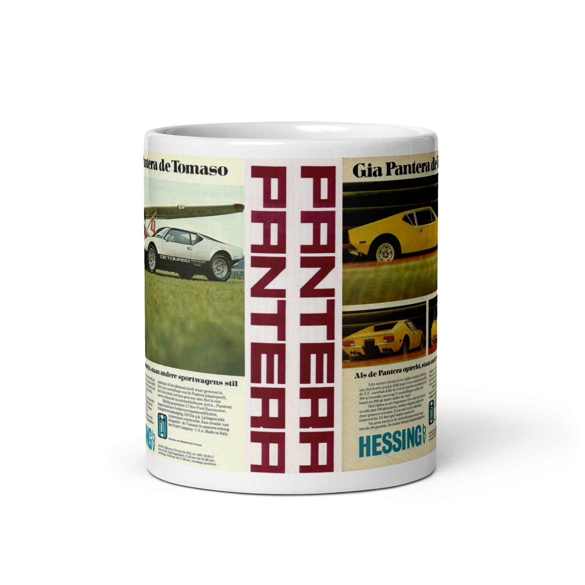 1973 DeTomaso Pantera Magazine Ads Coffee Mug 351