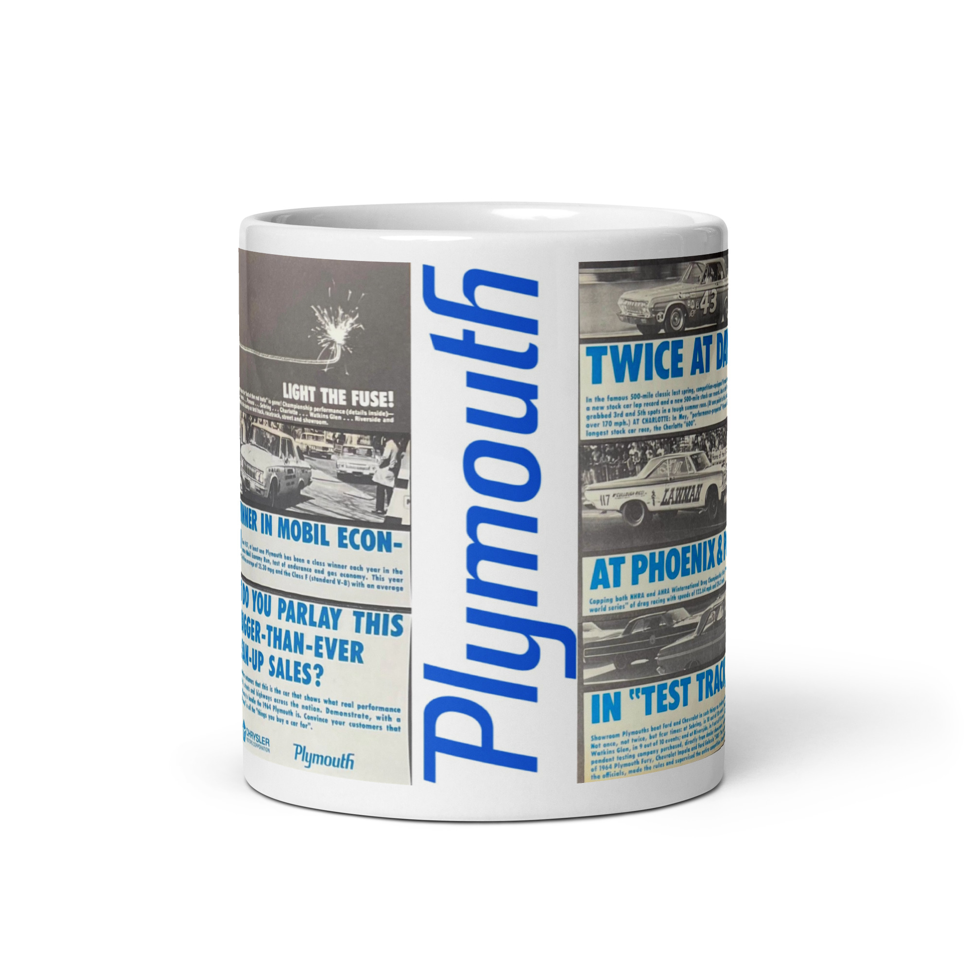 1964 Plymouth Dealer Only Racing Success Brochure Coffee Mug