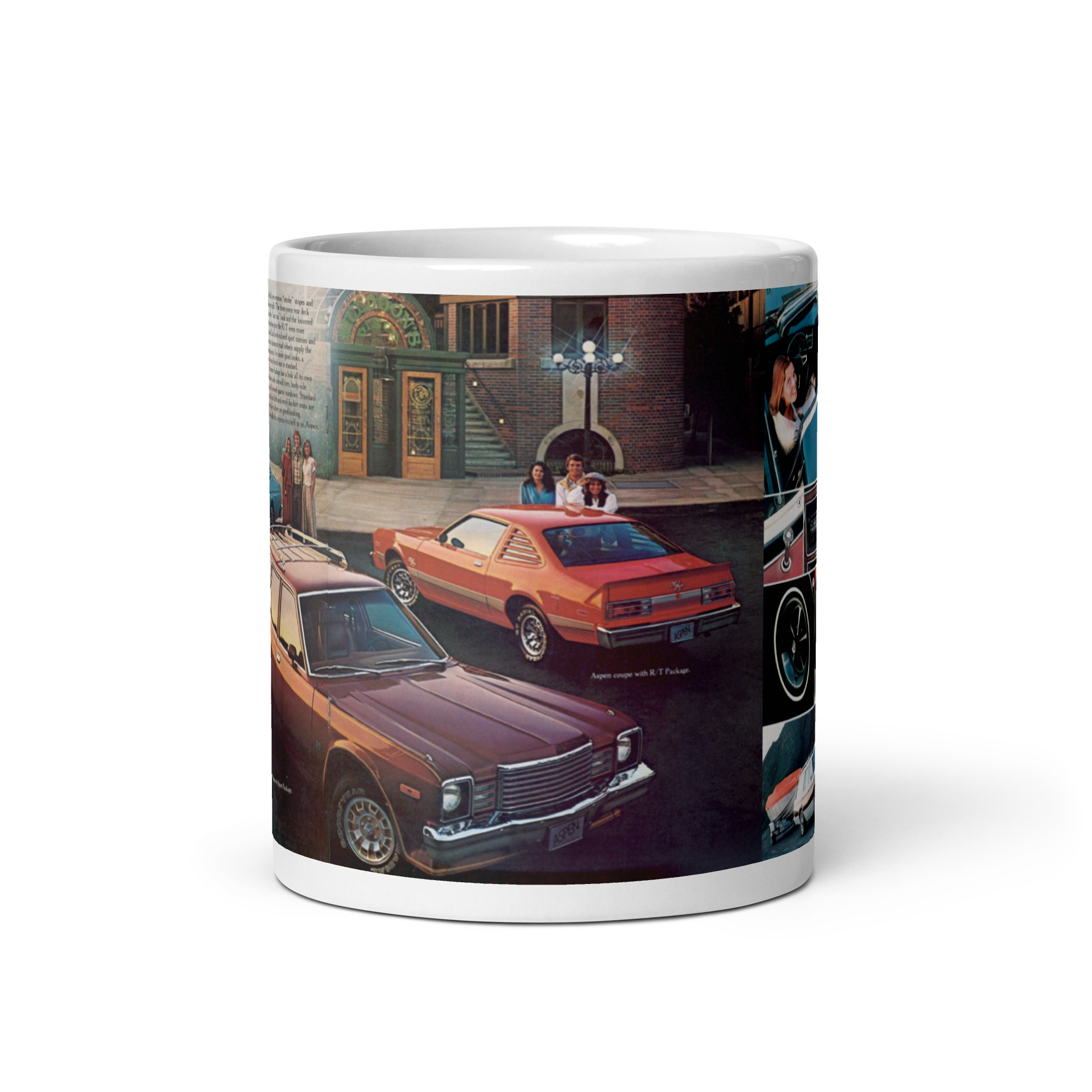 1979 Dodge Aspen Sales Brochure Coffee Mug R/T Sunrise Sport Wagon T-Roof - Image 3