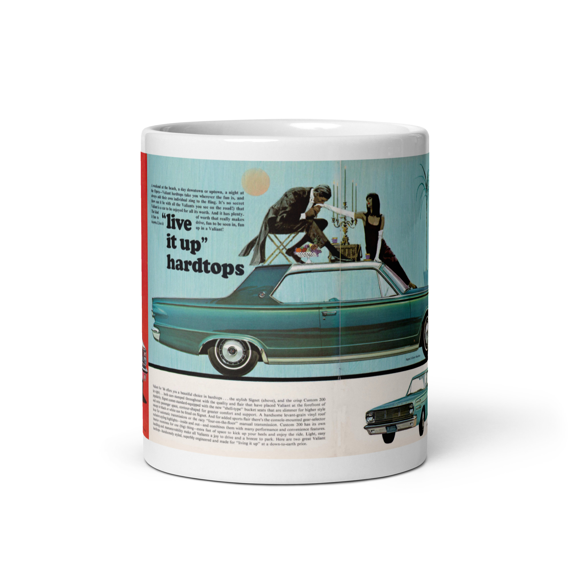 1966 Canadian Valiant Hardtop Sales Brochure Coffee Mug 273