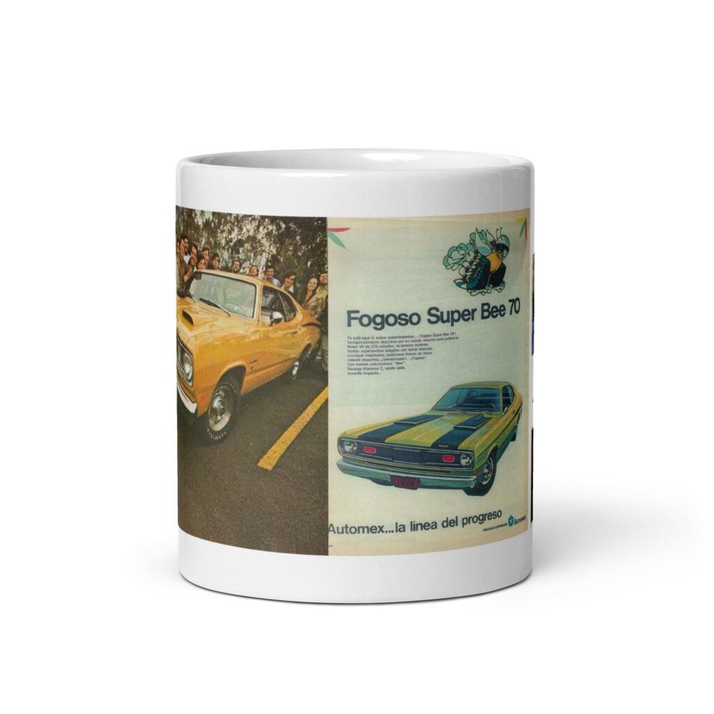 1970 1971 1978 Mexico Super Bee Magazine Ads Coffee Mug