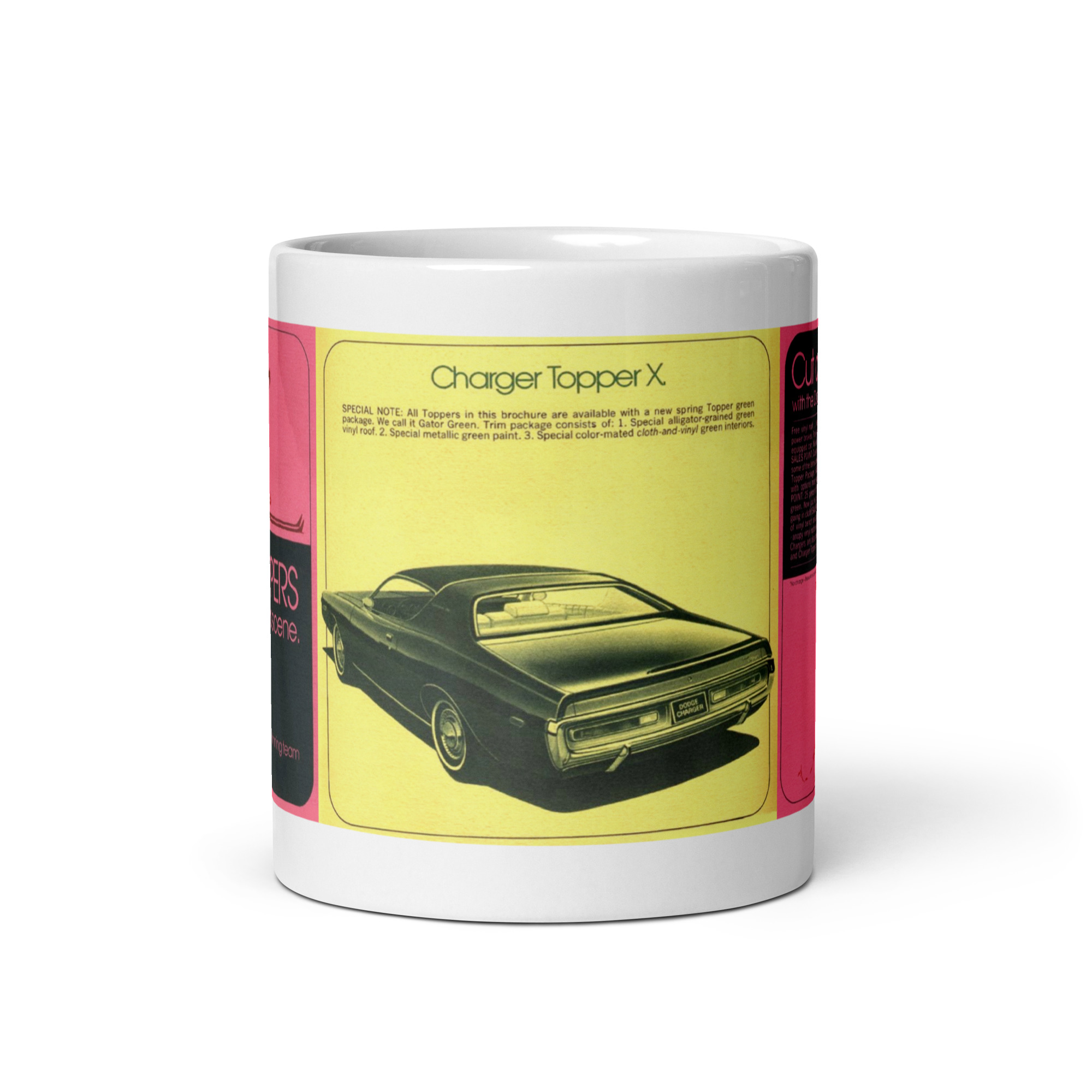 1972 Promo Material Dodge Charger Topper X Coffee Mug Winter Sports Olympics