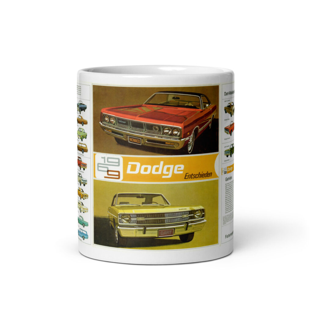 1969 Germany Full Line Dodge Sales Brochure Coffee Mug